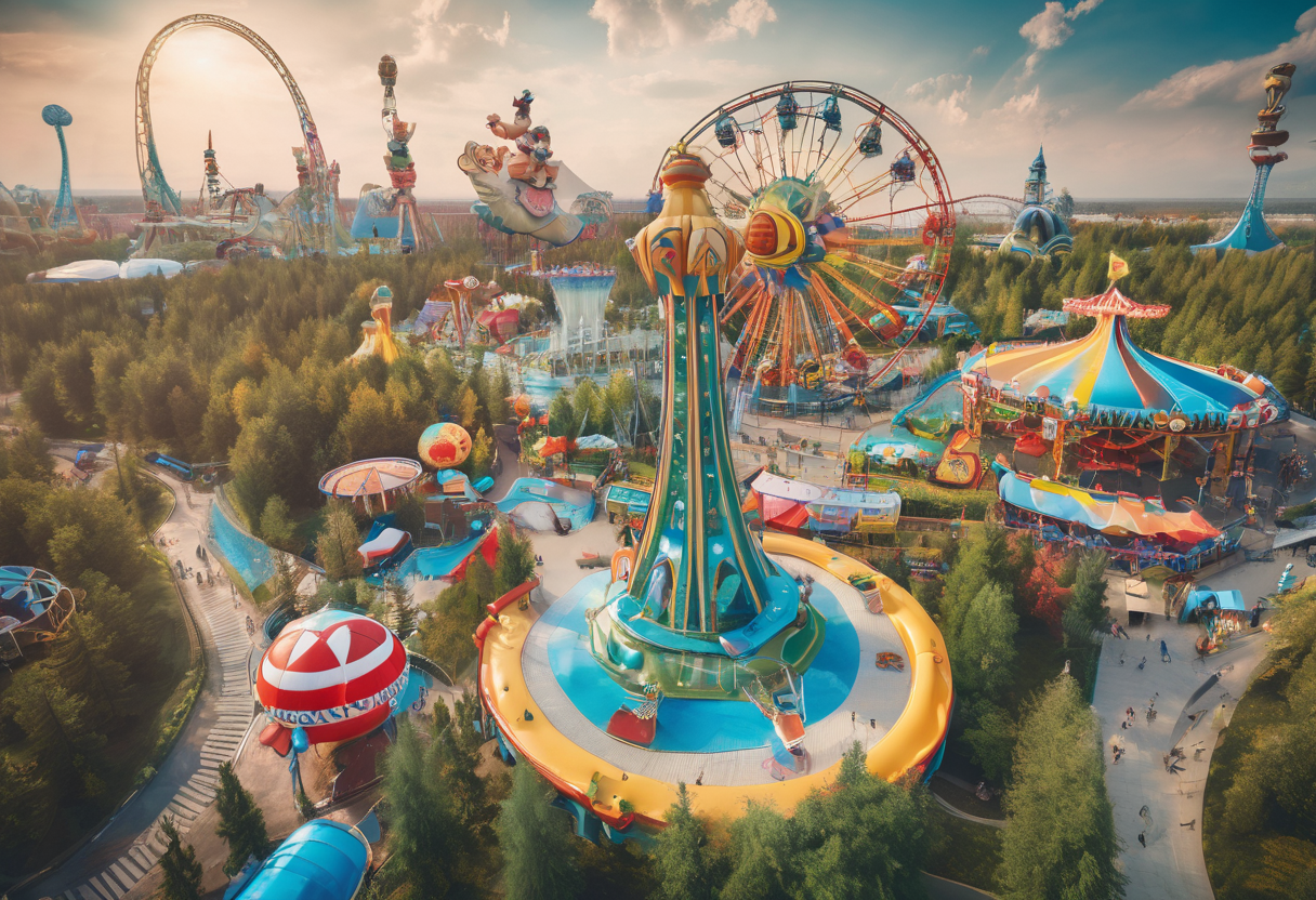 Самые популярные аттракционы в парках развлечений Казахстана